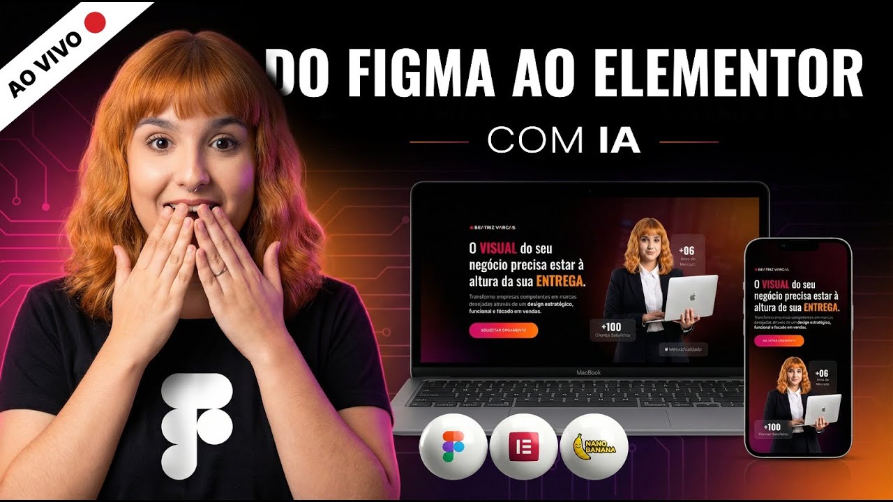 Como criar um Banner de Portfólio de Alto Nível (Figma + IA + Elementor) - PARTE 1