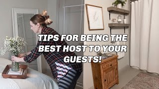 HOUSE GUEST PREP | Guest room & bathroom must haves + tips for being a great host