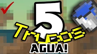5 Trucos Con El Agua En Minecraft Pe 0.15.3 | Paracaidas de Agua, Fuego debajo del agua y Mas!!!