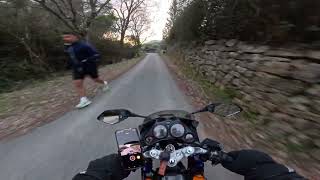 Balade en 125 cbr repsol à St Christine Sollies Pont