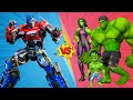 EVOLUTION OF FAMILY HULK VS NEW TRANSFORMERS: RISE OF THE BEASTS : Who Is The King Of Monsters?