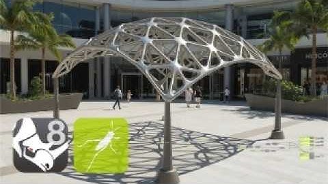 Parametric Design Tutorial Triangulated Space Frame using Grasshopper for Rhino 8 3D