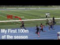 My First 100m of the season, Fastest season opener EVER!