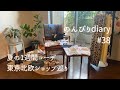 [50代主婦vlog]夏の1週間コーデ/娘と東京北欧ショップ巡り/新しい事を始める/ミシンを買いました/おうちカフェ
