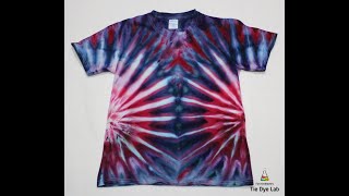 Double Side Fan Fold Tie Dye Shirt [Incline Ice Dyed]
