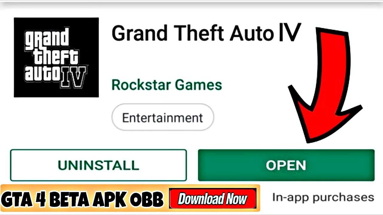GTA 4 Beta version Apk Data obb compressed Download for