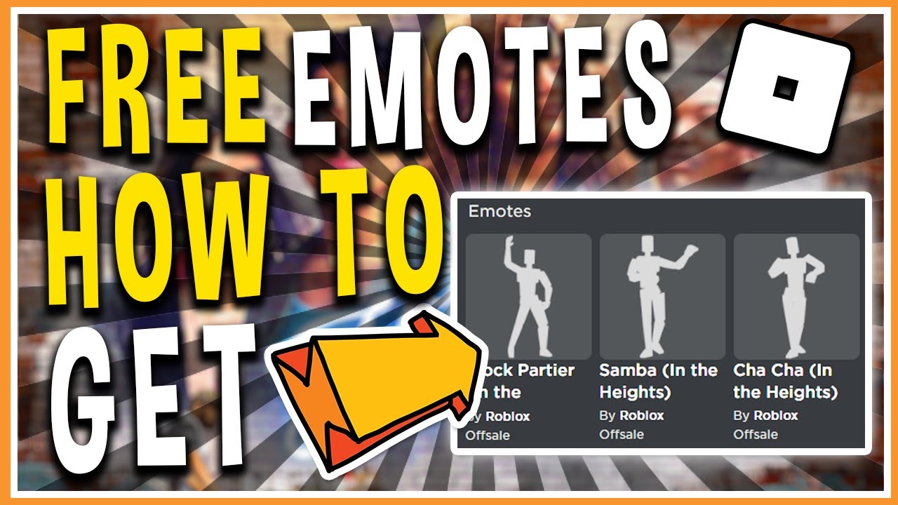 FREE EMOTES - HOW TO GET FREE ROBLOX EMOTES IN ROBLOX IN THE HEIGHTS 