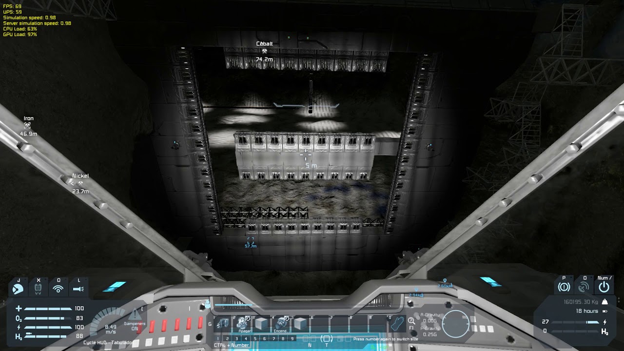 Space Engineers, Puerta automática de Hangar - YouTube