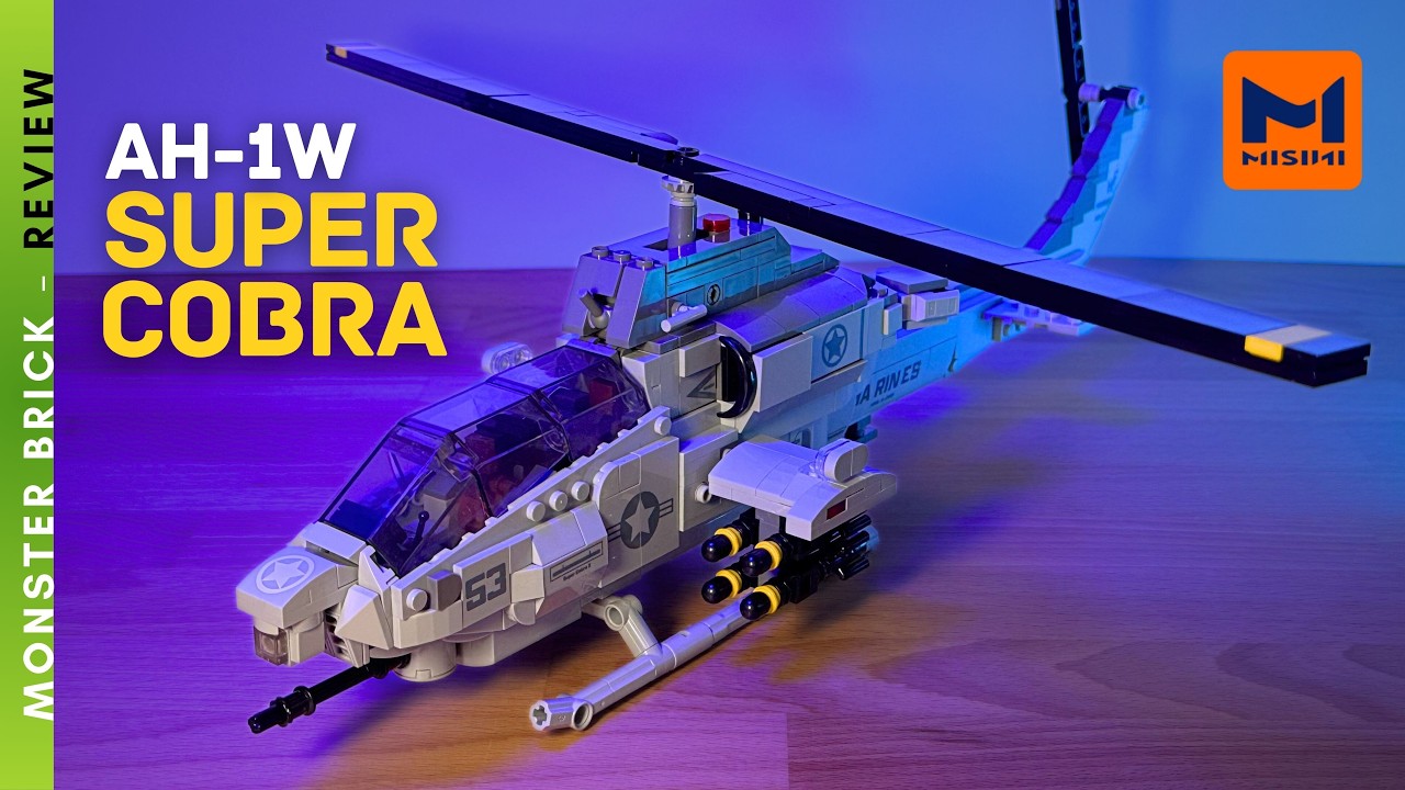 A Striking Build! Review: Misini AH-1W SUPER COBRA (958 pieces