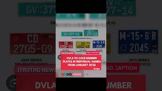 DVLA to issue number plates in individual names from January 2026. #shorts #dvla #roadsafety #safety