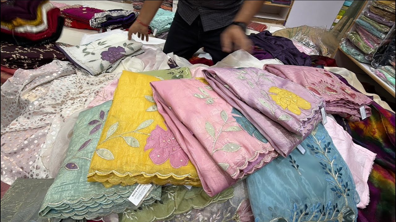 Chickpet Bangalore wholesale Boutique sarees||Single saree courier available