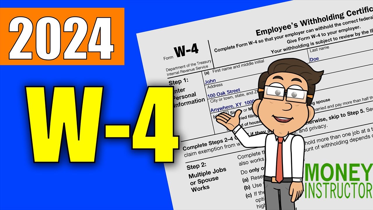 W4 Form 2024 Quick Overview Filling out the W4 Tax Form Money