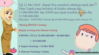 Materi Bea Perolehan Hak atas Tanah dan Bangunan ( BPHTB ) serta cara perhitungan BPHTB