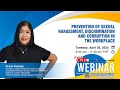 Prevention of Sexual Harassment, Discrimination and Corruption in the Workplace