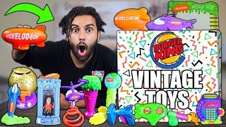 I Bought ALL The VINTAGE NICKELODEON HAPPY MEAL TOYS!! *RARE 1999 KIDS CHOICE AWARD BLIMP!*