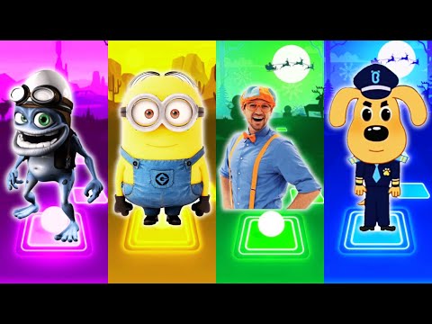 Crazy Frog - Minions - Blippi - Sheriff Labrador - Tiles Hop EDM Rush