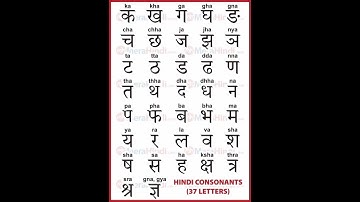 Hindi consonants||English hindi consonants||barakhadi words || hindi alphabets to English #144