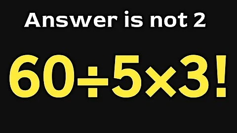 60÷5×3! = ❔ \ Can you solve this simple math question \ PEMDAS rules question