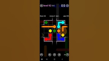 How To Solve Flow Free 4 Warps Sampler Level 92 5x5 Board Medium Walk Through Solution Walkthrough