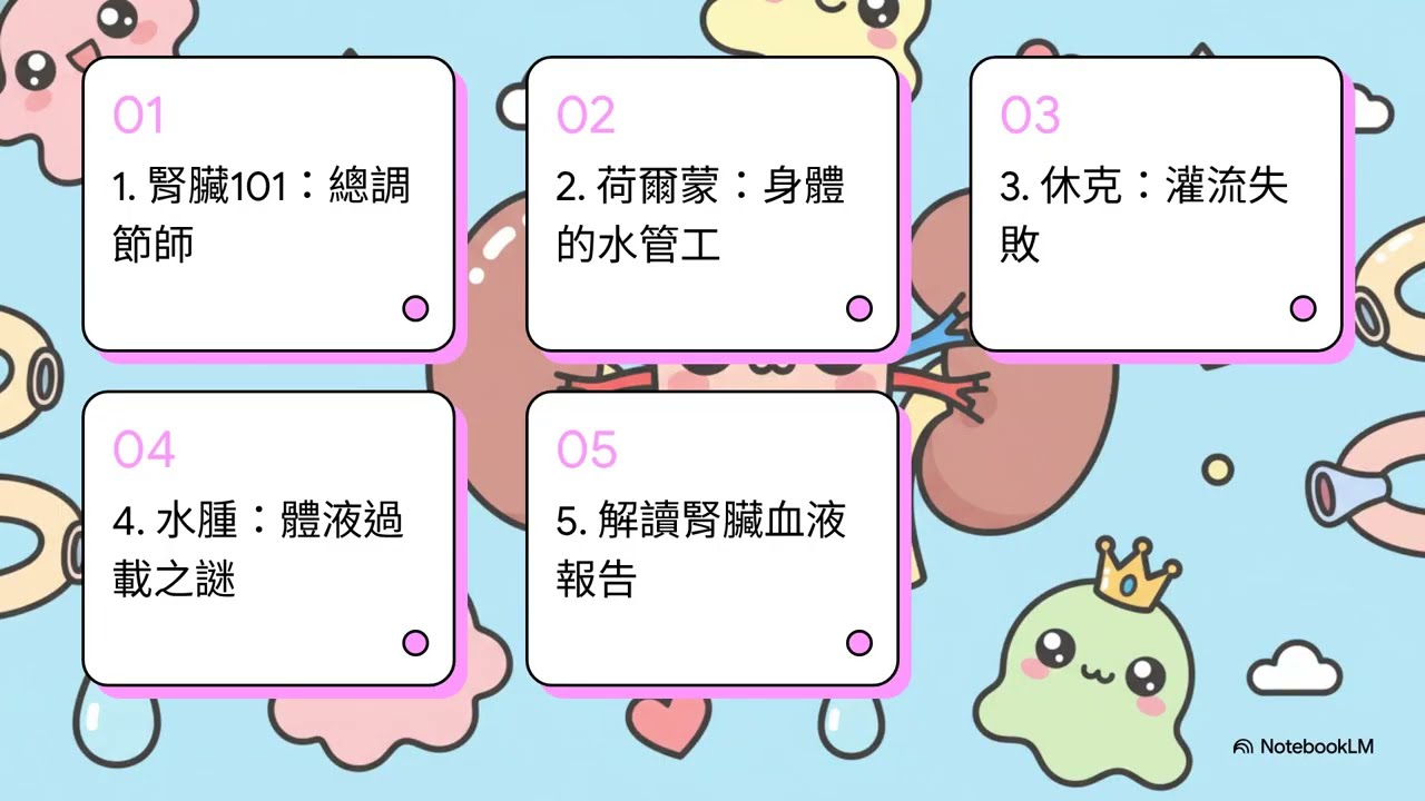 揭秘腎臟生存機制：一文搞懂血壓調控、酸鹼失衡與休克水腫的邏輯關聯