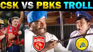 CSK VS PBKS IPL TROLL 2024 😲Dhoni Denied Strike to Mitchell 🤬 Dhoni Worst Behaviour -TODAY TRENDING