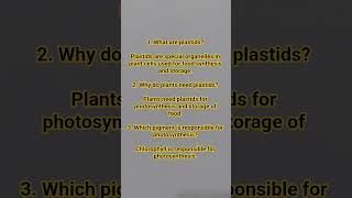 Plastids & Photosynthesis