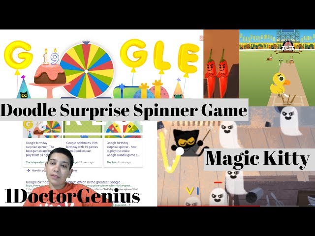 How To Activate Google's Birthday Surprise Spinner and Play Old