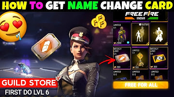 How to get NAME CHANGE CARD FREE in FREE FIRE MAX 🤯 2025 NEW TRICK ✅#NameChangeCard