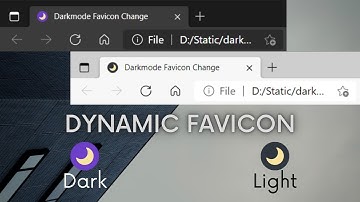 How to change the favicon according to system dark mode