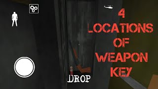 Granny (Chapter-2) 4 Locations of Weapon key