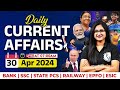 30 april current affairs 2024  current affairs today  daily current affairs  banking wallah