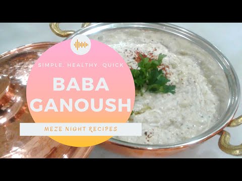 Baba Ganoush Recipe (Roasted Eggplant with Garlic & Creamy Yogurt)