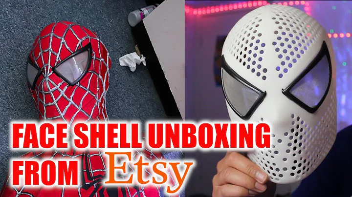 Unboxing Raimi Spiderman Face Shell with Lenses from Etsy
