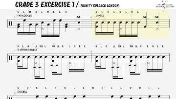 Grade 3 Excercise 1 - Trinity Drums 2020