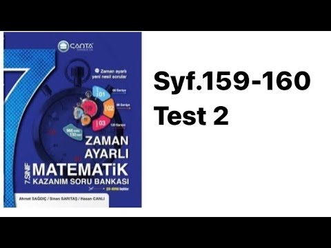 7.SINIF ÇANTA S.159-160 TEST 2 ORAN