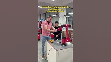 Belgian customers learn robot programming in one minute#robot #sixaxisrobot #industrialrobot