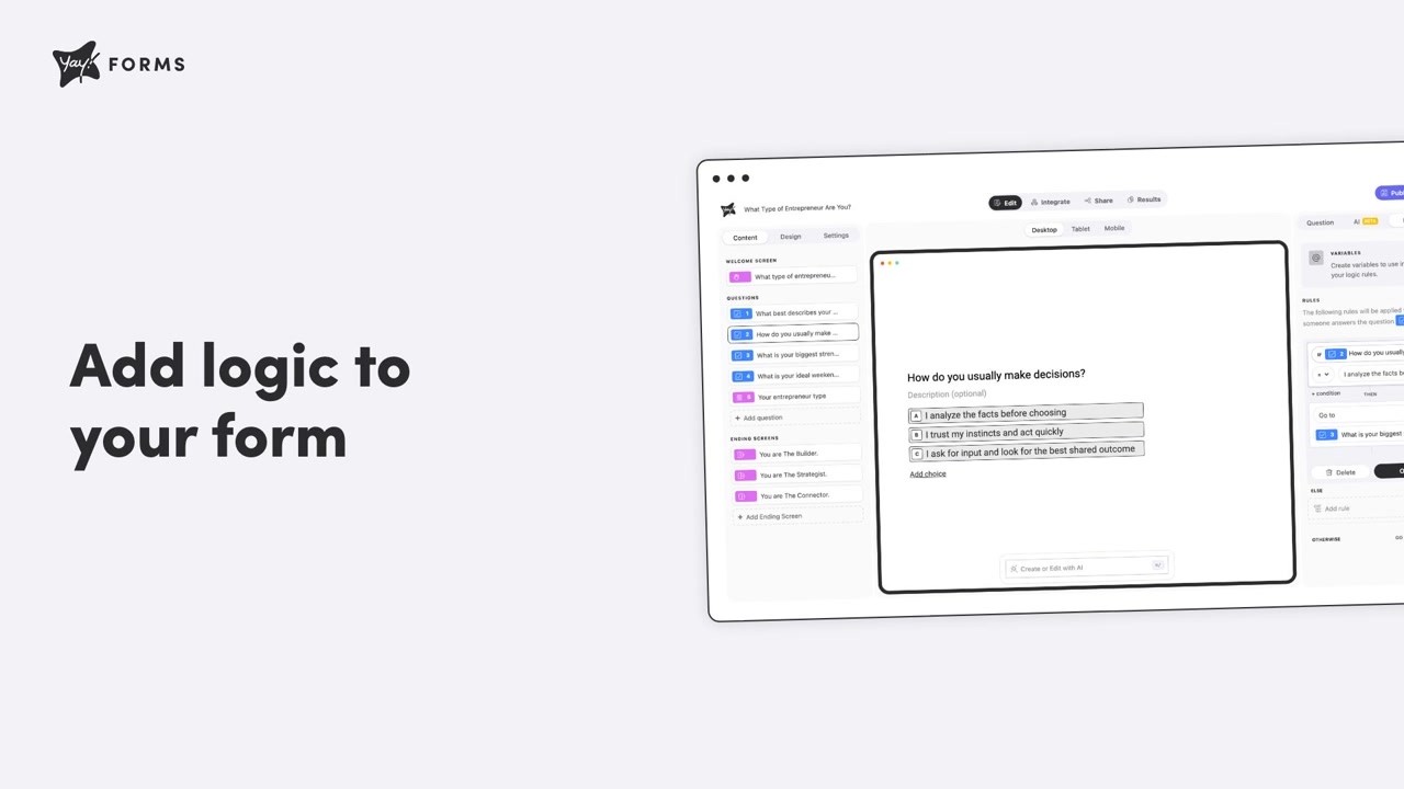 How to Add Logic to Your Form