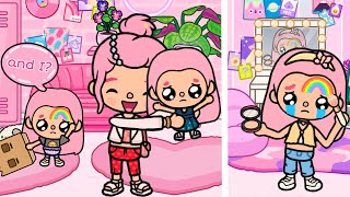 My twin sister has a rainbow birthmark🌈/ /Toca sad stories😭/ Toca boca🥺