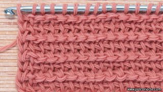 Aprende a Tejer esta Bonita Puntada de Crochet Tunecino Con Una Textura Muy Especial by Patronarte 859 views 1 day ago 11 minutes, 45 seconds