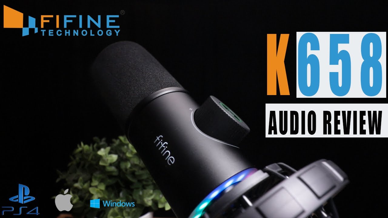 FIFINE K658 MICROPHONE - Audio Review for a USB Dynamic microphone -  Podcasts , Voiceover, Gaming 