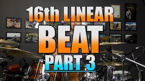 Drum Lessons - 16th Linear Beats - Part 3