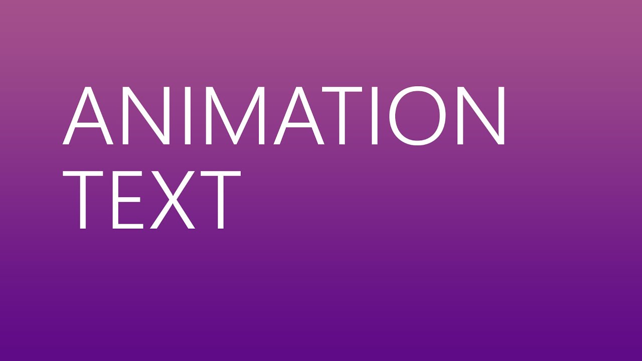 Text animation css - Text effect css - YouTube