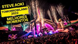 TOMORROWLAND 2022 STEVE AOKI MELHORES MOMENTOS #musicaeletronica #edm #rave