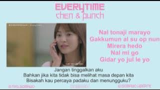 CHEN & PUNCH - EVERYTIME (Ost. Descendants of The Sun) [MV, EASY LYRIC, LIRIK INDONESIA]