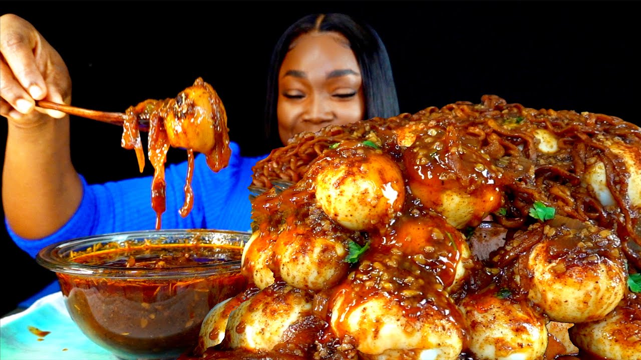 12 2X SPICY CAJUN BOILED EGGS MUKBANG | SPICY EGGS | Mukbang Spicy Boil  Eggs