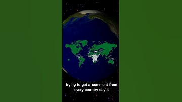 Trying to get a Comment From Every Country day 4 #shorts #geography #roadto1k
