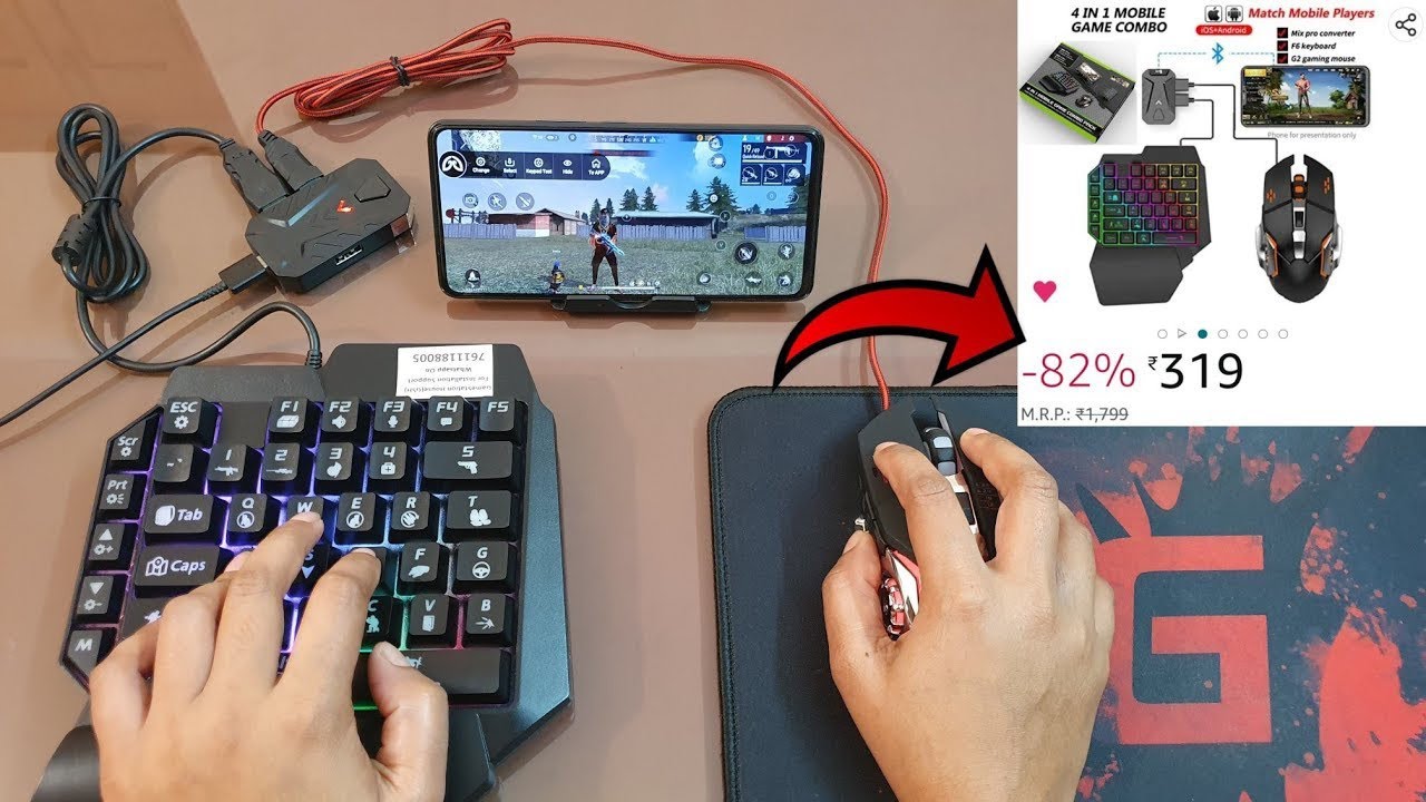 Buy & setup keymapping keyboard mouse otg 4 in 1 mixpro|play free fire within mobile 2025
