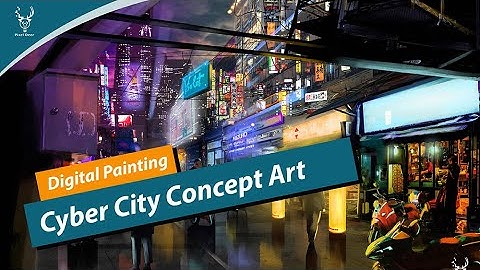 Cyber City Concept Art [Environment Painting]