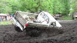 White Pickup Nose Dives At Perkins Mud Bog 2013