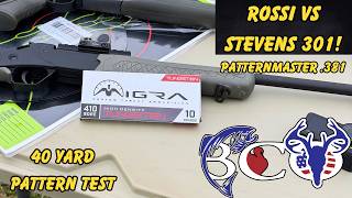ROSSI TUFFY VS STEVENS 301 | .410 MIGRA 9'S PATTERN TEST